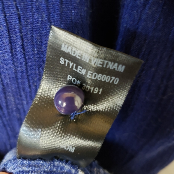 Lulu's Mediterranean Sea Navy Blue Halter Dress - Picture 10 of 14